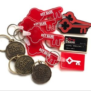 KEY BANK🎄Vintage Ornaments or key rings